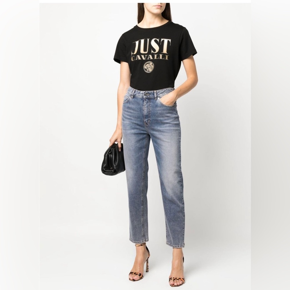 Just Cavalli Logo-print short-sleeved T-shirt
Size XL Black